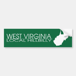 West Virginia Local Hillbilly, Marshall Colors Bumpersticker