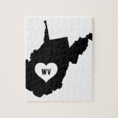 West Virginia Love Legpuzzel (Verticaal)