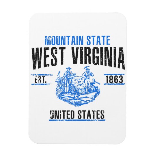 West Virginia Magneet (Verticaal)