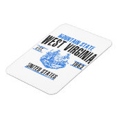 West Virginia Magneet (Linkerzijde)