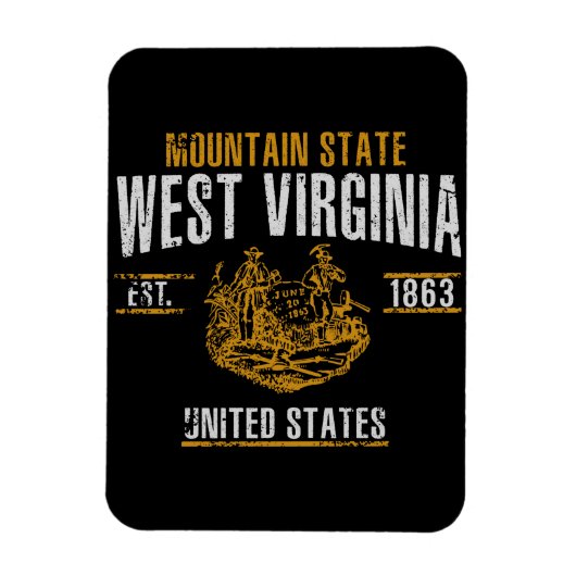 West Virginia Magneet (Verticaal)