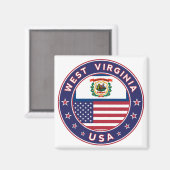 West Virginia Magneet (Voorkant / Achterkant)