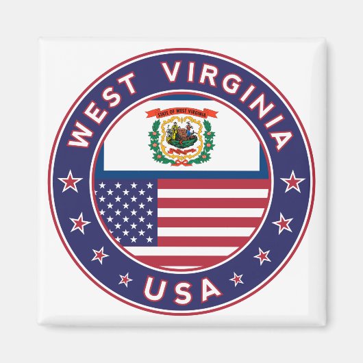 West Virginia Magneet (Voorkant)