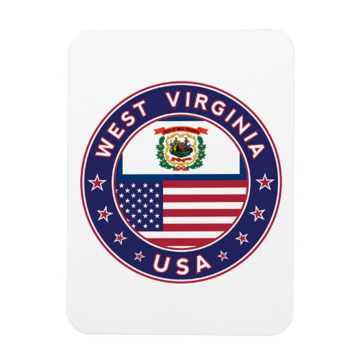 West Virginia Magneet (Verticaal)