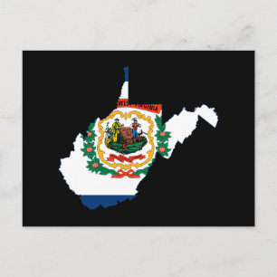 WEST VIRGINIA MAP BRIEFKAART