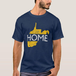 West Virginia Map WV Home 304 State  T-shirt