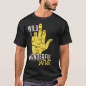 West Virginia Map WV Middle Finger Funny WV T-shirt (Voorkant)