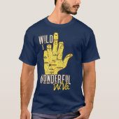 West Virginia Map WV Middle Finger Funny WV T-shirt (Voorkant)