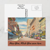 West Virginia, Market Street, Wheeling Briefkaart (Voorkant / Achterkant)