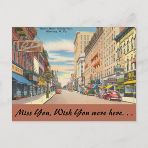West Virginia, Market Street, Wheeling Briefkaart