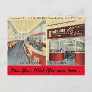 West Virginia, Mayflower Dairy Store, Huntington Briefkaart