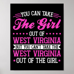 West Virginia meisje kan de West Virginia niet uit Poster