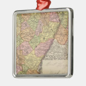 West Virginia Metalen Ornament (Links)