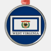 West Virginia Metalen Ornament (Voorkant)