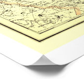 West Virginia Midland Railroad Map 1883 Poster (Hoek)