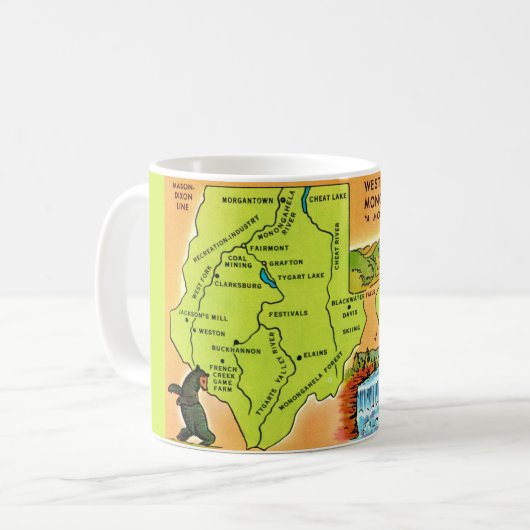 West Virginia Monongahela Valley Mok (Voorkant links)