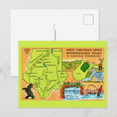  West Virginia Monongahela Valley Postcard Briefkaart (Voorkant / Achterkant)