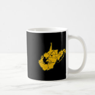 West Virginia Mountain Gold en Blue Fly Vissen F Koffiemok