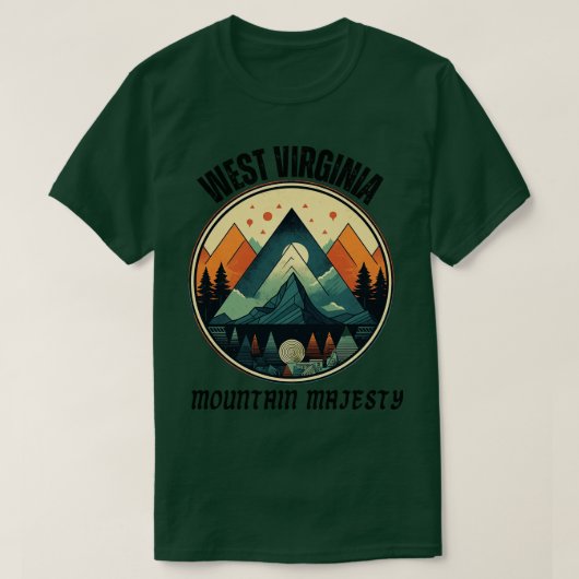 West Virginia Mountain Majesty 3 T-shirt (Design voorkant)