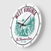 West Virginia Mountain State Bear Grote Klok (Hoek)