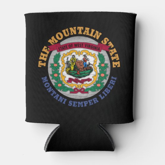 WEST VIRGINIA MOUNTAIN STATE FLAG BLIKJESKOELER (Voorkant)