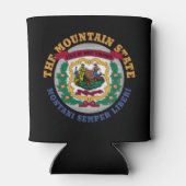 WEST VIRGINIA MOUNTAIN STATE FLAG BLIKJESKOELER (Achterkant)