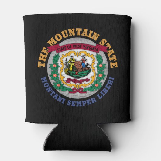 WEST VIRGINIA MOUNTAIN STATE FLAG BLIKJESKOELER (Achterkant)