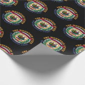 WEST VIRGINIA MOUNTAIN STATE FLAG CADEAUPAPIER (Hoek)