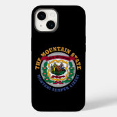 WEST VIRGINIA MOUNTAIN STATE FLAG Case-Mate iPhone CASE (Achterkant)