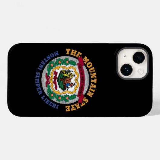 WEST VIRGINIA MOUNTAIN STATE FLAG Case-Mate iPhone CASE (Achterkant (horizontaal))