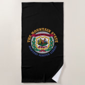 WEST VIRGINIA MOUNTAIN STATE FLAG STRANDLAKEN (Voorkant)