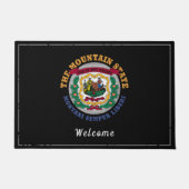 WEST VIRGINIA MOUNTAIN STATE VLAG DEURMAT (Voorkant)