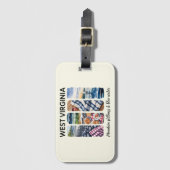 West Virginia - Mountain Stillness en blauw water Bagagelabel (Voorkant (verticaal))