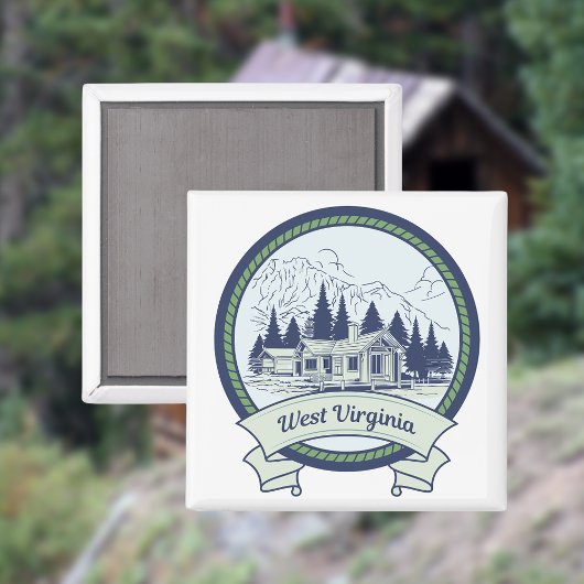 West Virginia Mountains Magneet