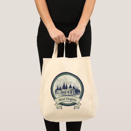 West Virginia Mountains Tote Bag (Voorkant (product))