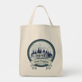 West Virginia Mountains Tote Bag (Achterkant)