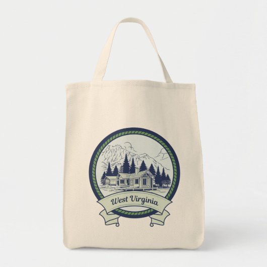 West Virginia Mountains Tote Bag (Voorkant)