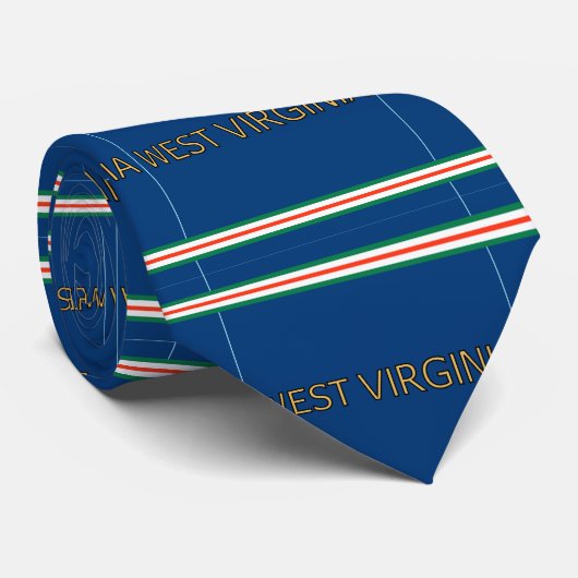 West Virginia Necktie Stropdas (Opgerold)