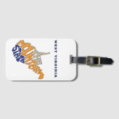 West Virginia Nickname Word Art Bagagelabel (Voorkant (horizontaal))