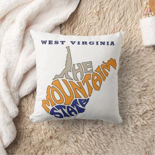 West Virginia Nickname Word Art Kussen