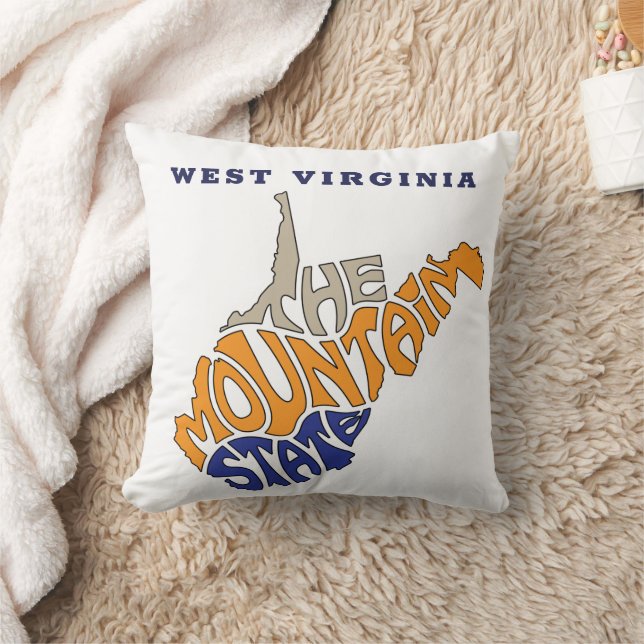 West Virginia Nickname Word Art Kussen (Deken)