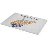 West Virginia Nickname Word Art Snijplank (Hoek)