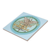 West Virginia Nurse Caduceus Tegeltje (Zijkant)