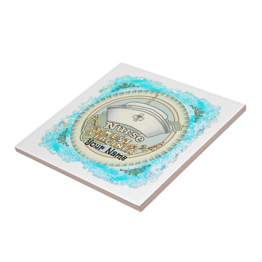 West Virginia Nurse Tegeltje (Zijkant)