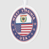 West Virginia Ornament (voorkant)