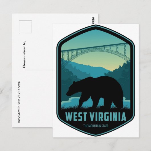 West Virginia Patriotic Spirit  beer Briefkaart (Voorkant / Achterkant)