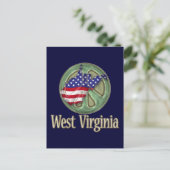 West Virginia Peace State Briefkaart (Staand voorkant)