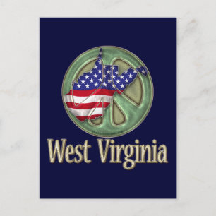 West Virginia Peace State Briefkaart