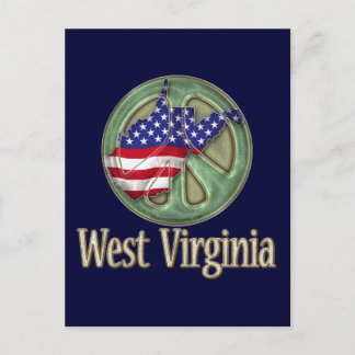West Virginia Peace State Briefkaart