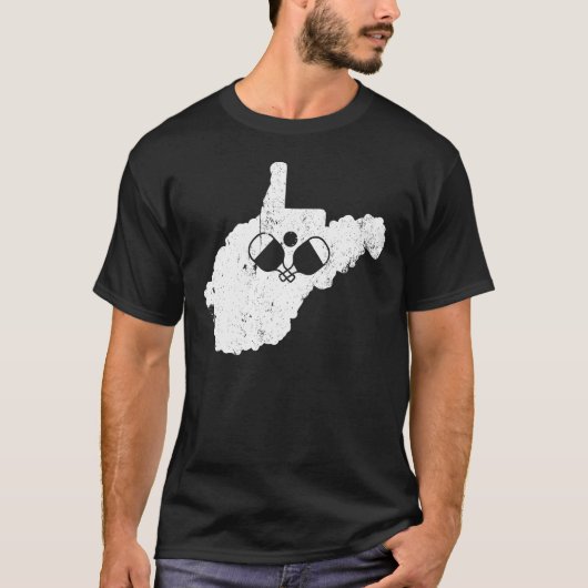 West Virginia Pickleball Shirt Pickleball Gift (Voorkant)